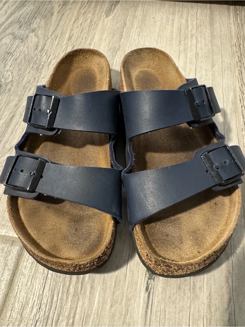 Birkenstock Navy Blue Arizona Corkbed sandals